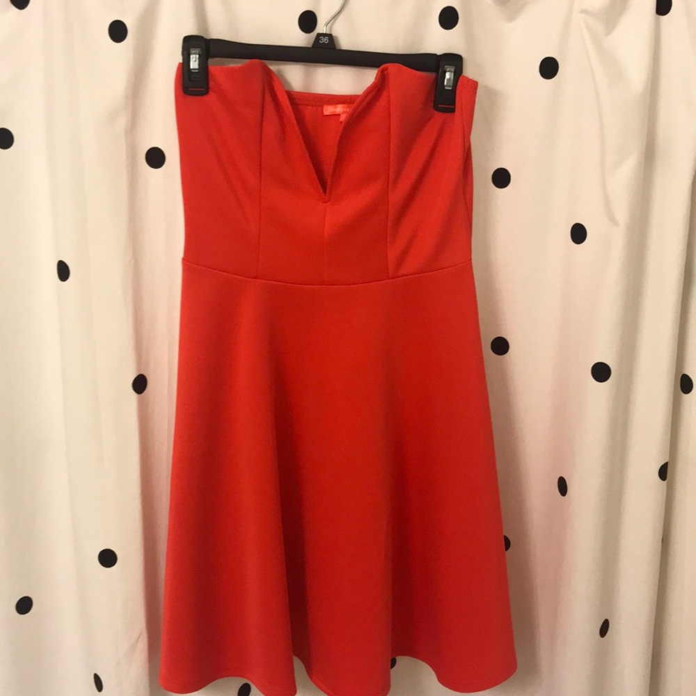 Strapless party dress